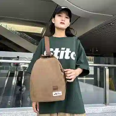 醇龙 日系复古潮流简约时尚高级 帆布 胸包 常规 男女同款情侣款 多色