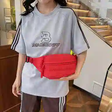 醇龙 小众运动 尼龙 单肩包胸包 常规 男女同款情侣款 蓝/黑/白/绿/红