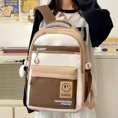 醇龙 男女通用 多色 尼龙 双肩包 大容量拉链开合休闲百搭