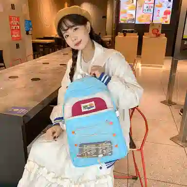 醇龙  尼龙男女通用多色露营多巴胺双肩包电脑大容量