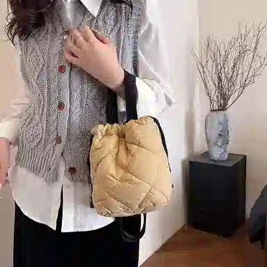 醇龙 抽绳运动背包旅行简易健身轻便篮球口袋 尼龙 手提包 女款 多色