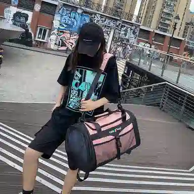 醇龙 多功能大容量干湿分离 尼龙 旅行包 常规 男女同款情侣款 黑色/红色/黄色/粉色/绿色/卡其色