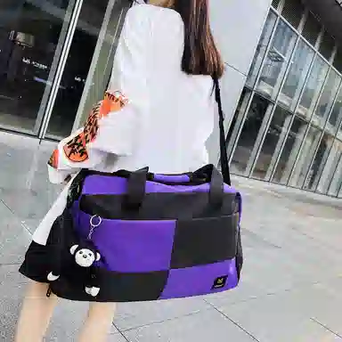 醇龙 大容量多用轻便干湿分离 牛津布 单肩包 男女同款情侣款 黑/蓝/青绿/红/白/粉/黄/紫