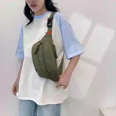 醇龙 小众运动 尼龙 单肩包胸包 常规 男女同款情侣款 蓝/黑/白/绿/红