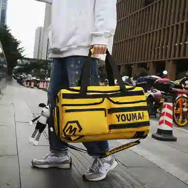 醇龙 中性风休闲简约旅游时尚百搭多功能 尼龙布 旅行包 男女同款情侣款 黑/黄/紫/红/灰/青绿/粉