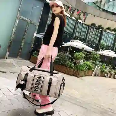 醇龙 大容量  干湿分离  多用途 时尚挂件 尼龙 旅行包 男女同款情侣款 多色