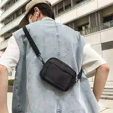 醇龙 尼龙男女通用多色简约单肩包情侣运动手机包休闲百搭斜挎包