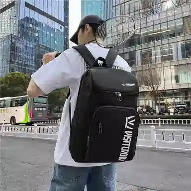 醇龙 旅行背包运动训练网球装备大容量书包 牛津布 双肩包 常规 男女同款情侣款 黑色/灰色