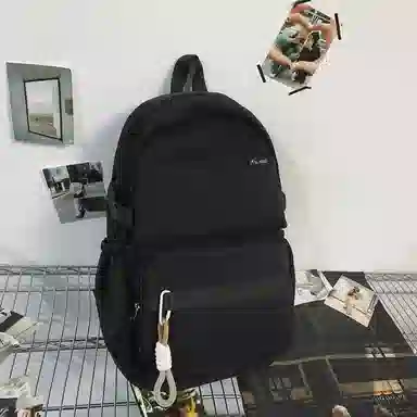 醇龙 时尚简约旅行收纳初高中大学生休闲书包 尼龙 双肩包 常规 男女同款情侣款 多色