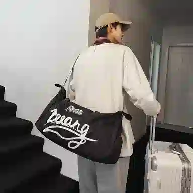 醇龙 干湿分离短途大容量休闲 尼龙布 健身包手提单肩斜挎包旅行包 常规 男女同款情侣款 黑/灰/棕/红