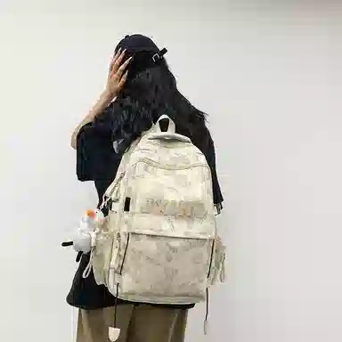 醇龙  尼龙男女通用多色大容量双肩包