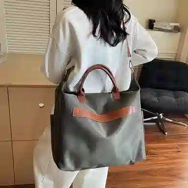 醇龙 高颜值时尚单肩包轻便大容量斜挎包韩系手提百搭 尼龙 旅行包 男女同款情侣款 多色