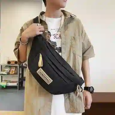 醇龙  大容量休闲运动工装旅游 尼龙 胸包 男女同款情侣款 多色