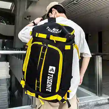 茵初 撞色多功能潮流 牛津布 背包双肩包 男女同款情侣款 多色