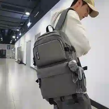 醇龙 尼龙 男女通用 多色 拉链开合大容量 双肩包