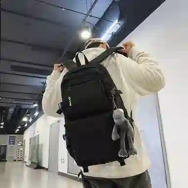 醇龙 尼龙 男女通用 多色 拉链开合大容量 双肩包