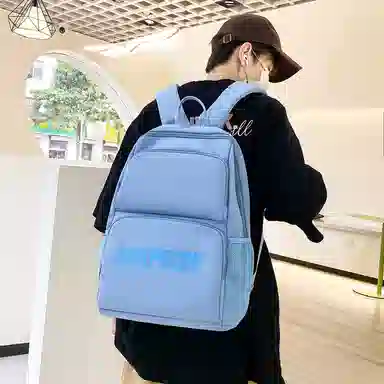 醇龙 简约时尚休闲大学生运动百搭 英文字母 双肩包 情侣 男女通用 尼龙 多色