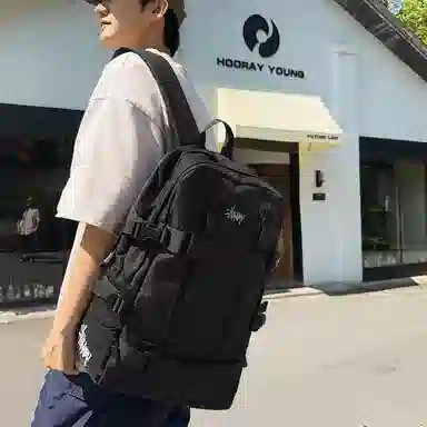 醇龙 日系潮牌电脑旅行大容量学生 牛津布 双肩包 男女同款情侣款 多色