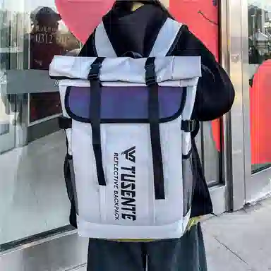 醇龙  男女通用多色牛津布旅行炫彩双肩包大容量电脑背包学生书包