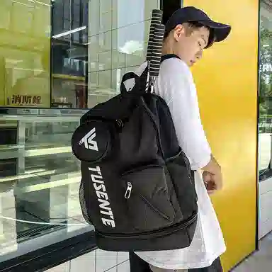 茵初 大容量旅行羽毛球拍袋 牛津布 双肩包 男女同款情侣款 多色