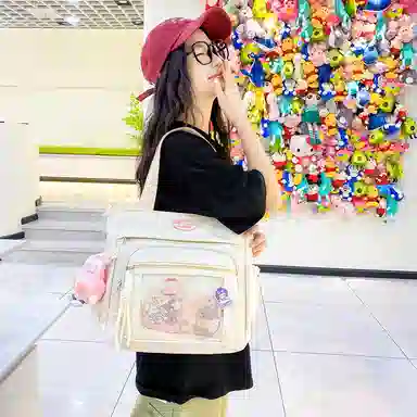 醇龙 百搭简约休闲 尼龙 单肩包 常规 男女同款情侣款 蓝/黑/粉/白