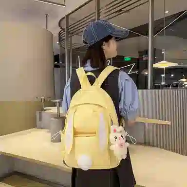 醇龙 韩版学生大容量小清新兔子外出旅行 双肩包 女款 尼龙 多色