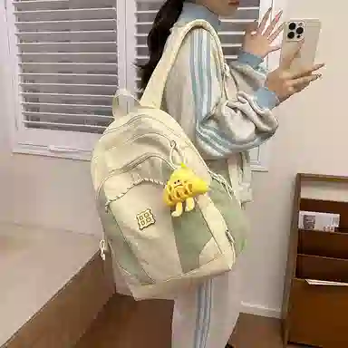 醇龙 暗黑系工装风街拍时尚轻便 尼龙 双肩包 女款 多色