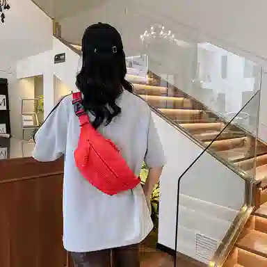 醇龙 小众运动 尼龙 单肩包胸包 常规 男女同款情侣款 蓝/黑/白/绿/红