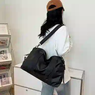 醇龙  男女通用双色旅行包短途轻便行李包袋出差大容量可手提单肩斜挎