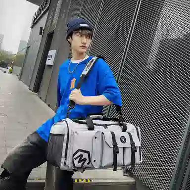 醇龙 大容量多功能干湿分离带独立鞋仓 牛津布 旅行包 男女同款情侣款 黑/黄/灰/白/紫/粉/青绿/桔红