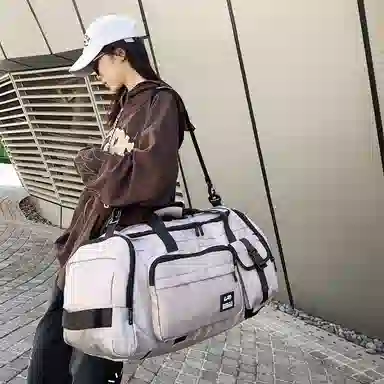 醇龙 大容量运动防水休闲 尼龙 旅行包 常规 男女同款情侣款 黑色/绿色/灰色