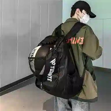 醇龙  男女通用多色牛津布双肩包大容量运动背包