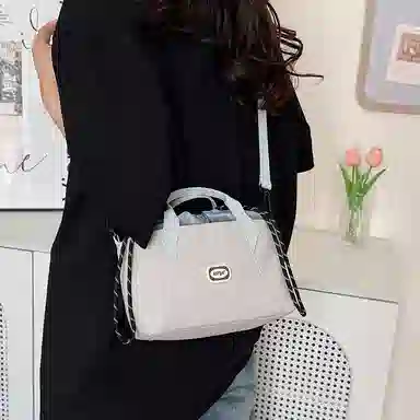 醇龙 百搭轻便时尚通勤小包休闲抽绳 尼龙 手提包 常规 男女同款情侣款 多色