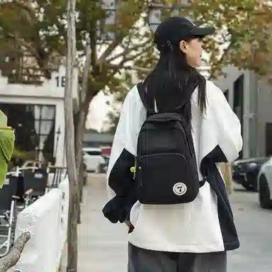 醇龙 日系小型旅行简约学生 尼龙 背包双肩包 女款