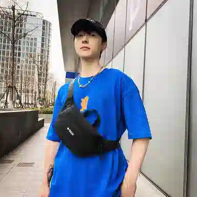 醇龙 时尚休闲轻便 尼龙 胸包 常规 男女同款情侣款 多色