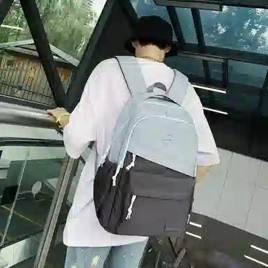 醇龙 休闲大容量耐磨 男女通用 双肩包 尼龙拼网 多色