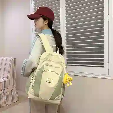 醇龙 暗黑系工装风街拍时尚轻便 尼龙 双肩包 女款 多色