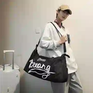 醇龙 干湿分离短途大容量休闲 尼龙布 健身包手提单肩斜挎包旅行包 常规 男女同款情侣款 黑/灰/棕/红