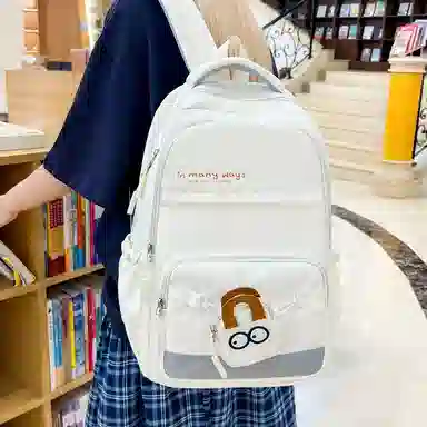 醇龙 学院风简约百搭电脑背包 尼龙 双肩包 常规 男女同款情侣款 多色