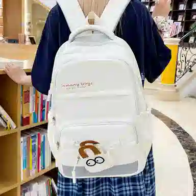 醇龙 学院风简约百搭电脑背包 尼龙 双肩包 常规 男女同款情侣款 多色