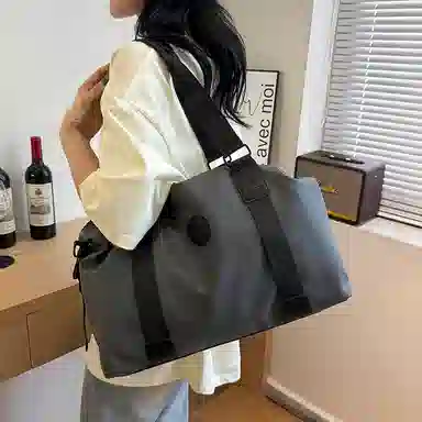 醇龙  男女通用双色旅行包短途轻便行李包袋出差大容量可手提单肩斜挎