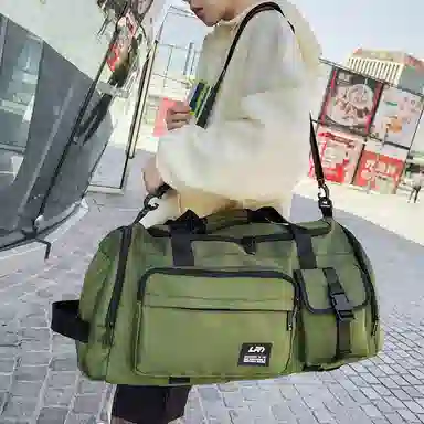 醇龙 大容量运动防水休闲 尼龙 旅行包 常规 男女同款情侣款 黑色/绿色/灰色