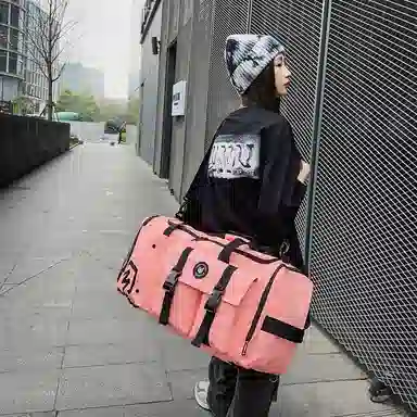 醇龙 大容量多功能干湿分离带独立鞋仓 牛津布 旅行包 男女同款情侣款 黑/黄/灰/白/紫/粉/青绿/桔红