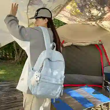 醇龙 设计感百搭简约学生 涤纶（聚酯纤维） 书包背包双肩包 女款 多色