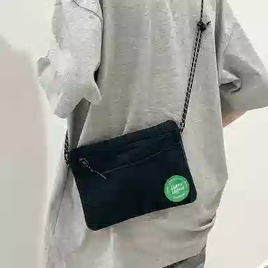 醇龙  尼龙男女通用日韩潮牌旅行多功能零钱手机轻薄收纳单肩斜挎包 多色