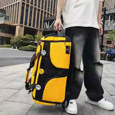 醇龙 大容量干湿分离多功能 尼龙 旅行包 男女同款情侣款 黑/黄/卡其/粉/军绿/青绿/蓝