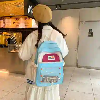 醇龙  尼龙男女通用多色露营多巴胺双肩包电脑大容量