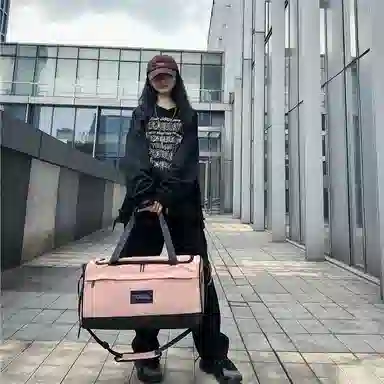 醇龙 大容量干湿分离 尼龙 旅行包 男女同款情侣款 黑/深灰/粉/红/卡其/绿/蓝