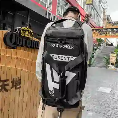 醇龙 多功能双肩大容量 牛津纺 旅行包 常规 男女同款情侣款 黑/红/灰