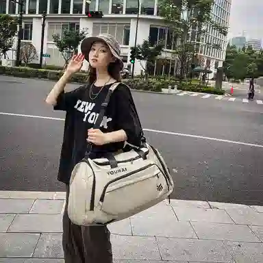 醇龙 干湿分离带独立鞋仓 尼龙 旅行包  男女同款情侣款 多色